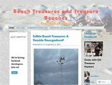 Tablet Screenshot of beachtreasuresandtreasurebeaches.com